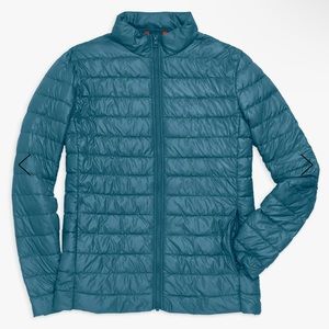 Primary Grown-ups slim fit puffer jacket in slate blue